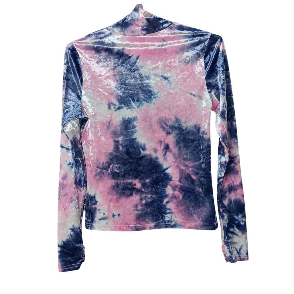 Teddy Fresh Urban Outfitters Tie Dye M NWT Velvet Long Sleeve "I Need A Hug" Top - Picture 3 of 16